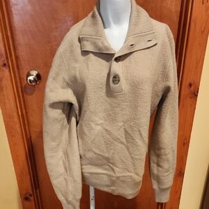 Jack Spade Tan Zip-Up Sweater